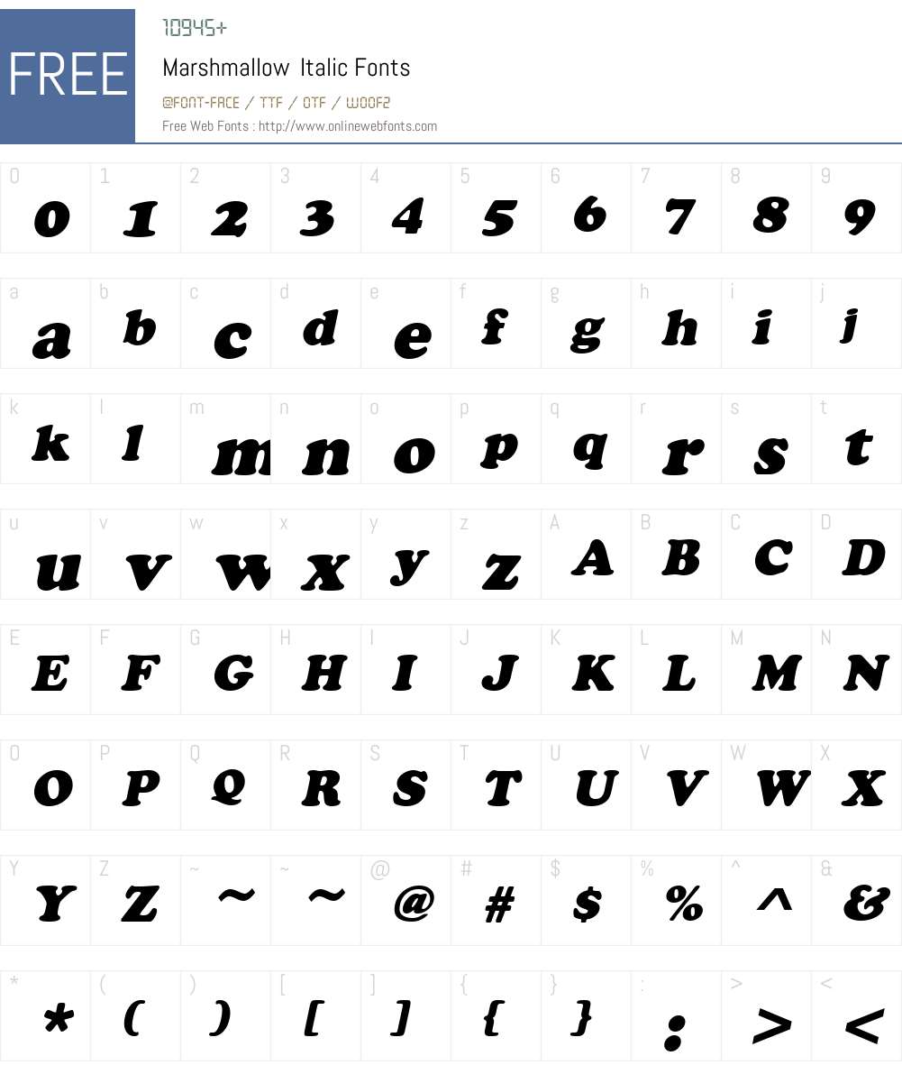Marshmallow Font Screenshots
