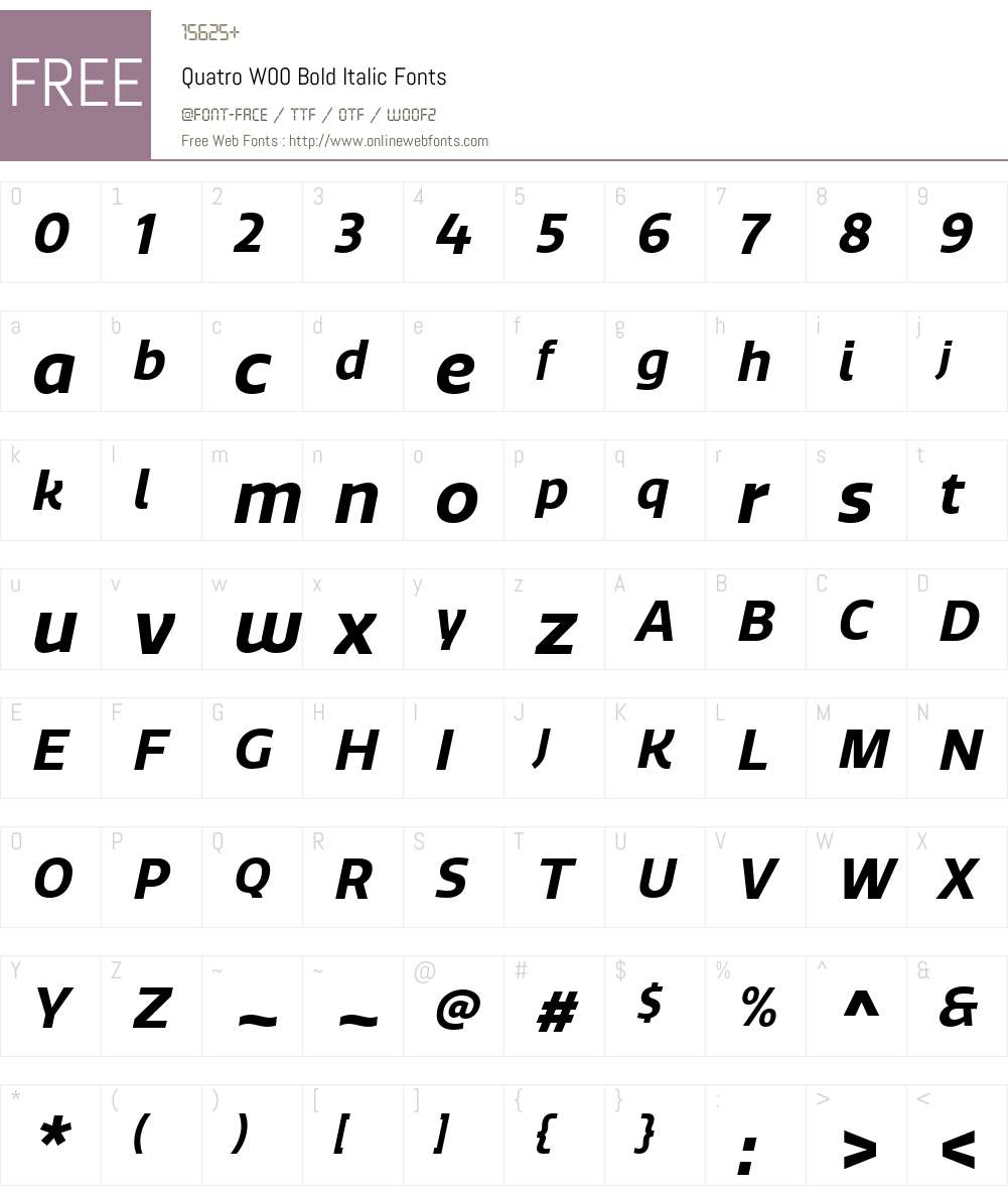 Quatro Sans Font Screenshots
