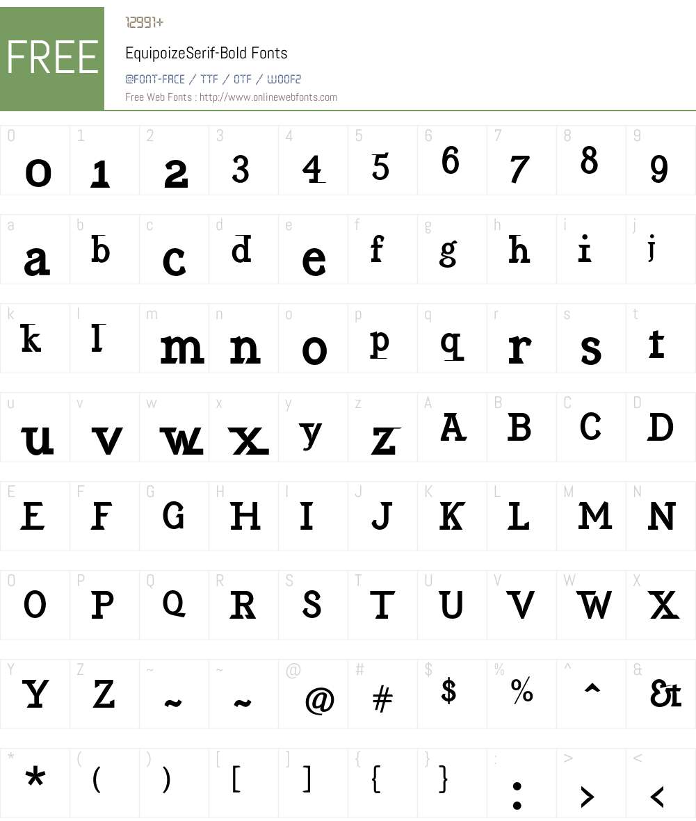 EquipoizeSerif Font Screenshots