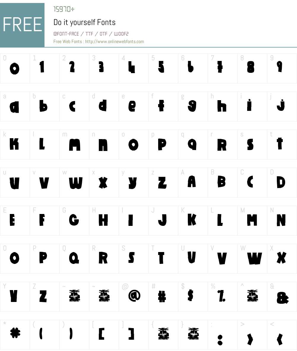 Do it yourself Font Screenshots