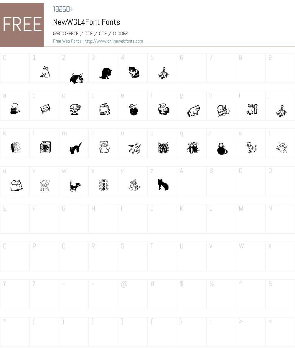 NewWGL4Font Font Screenshots