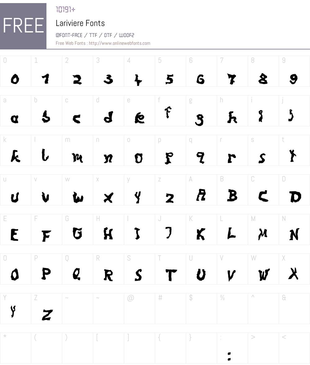 Lariviere Font Screenshots
