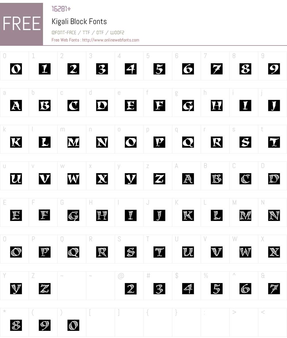 Kigali Font Screenshots