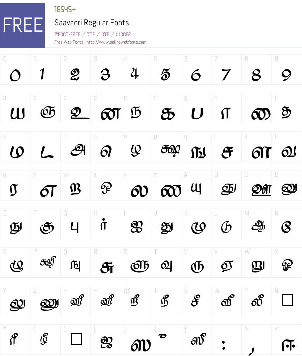 Saavaeri Font Screenshots