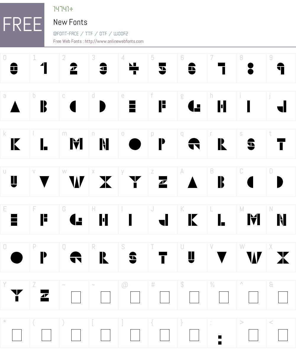 New Font Screenshots