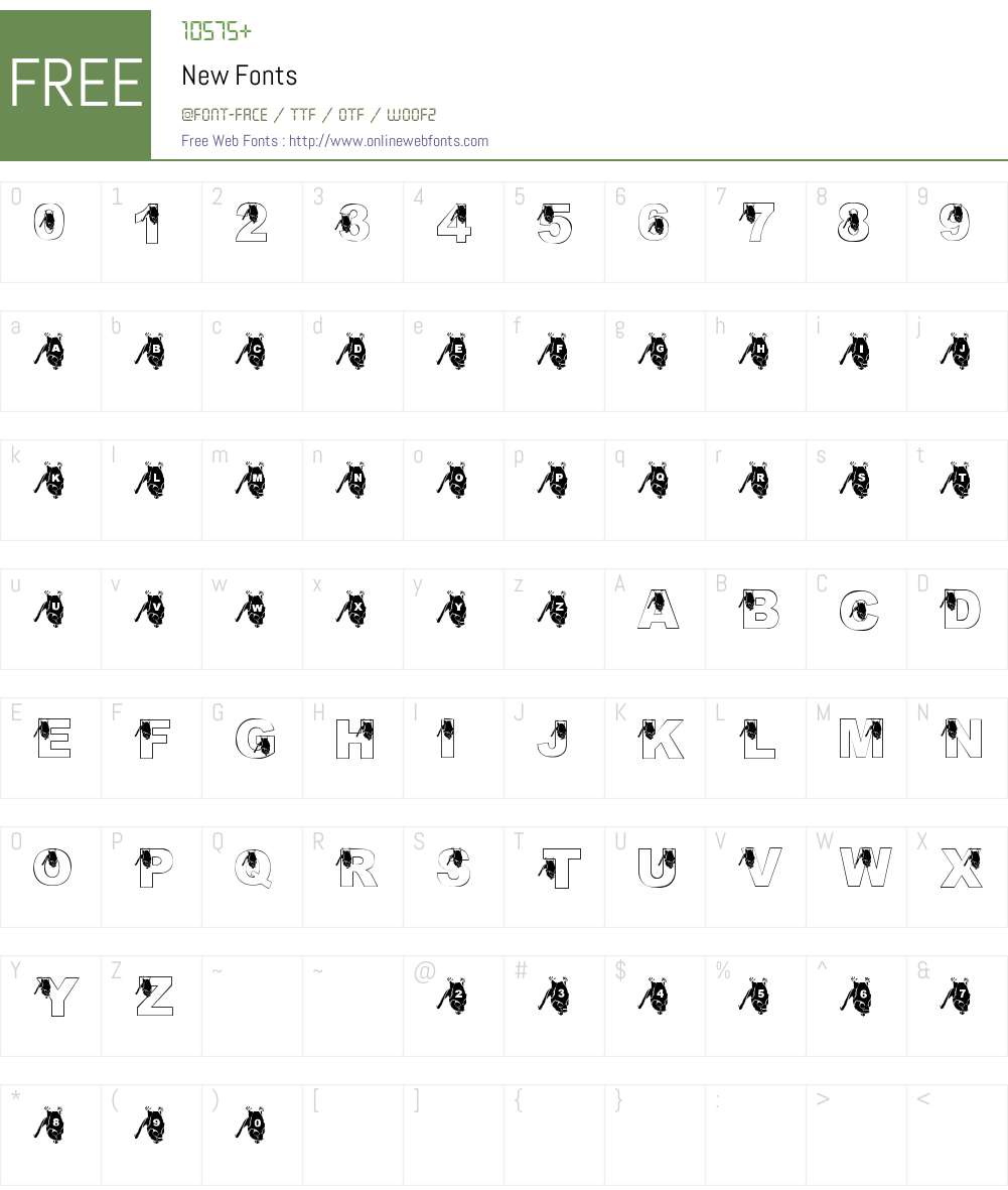 New Font Screenshots