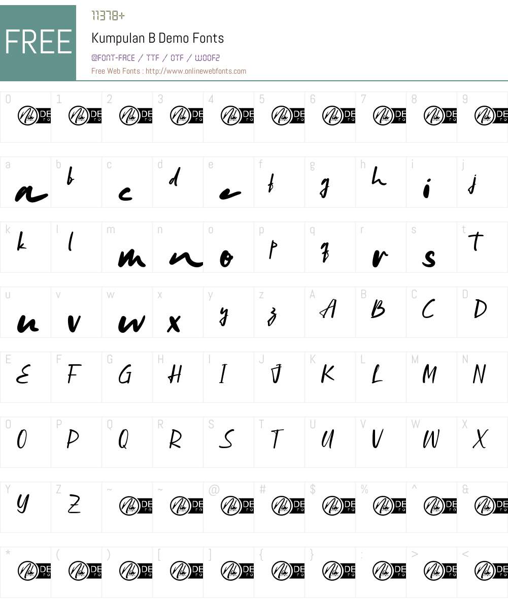 Kumpulan B Demo 1.001;Fontself Maker 3.5.7 Fonts Free Download ...