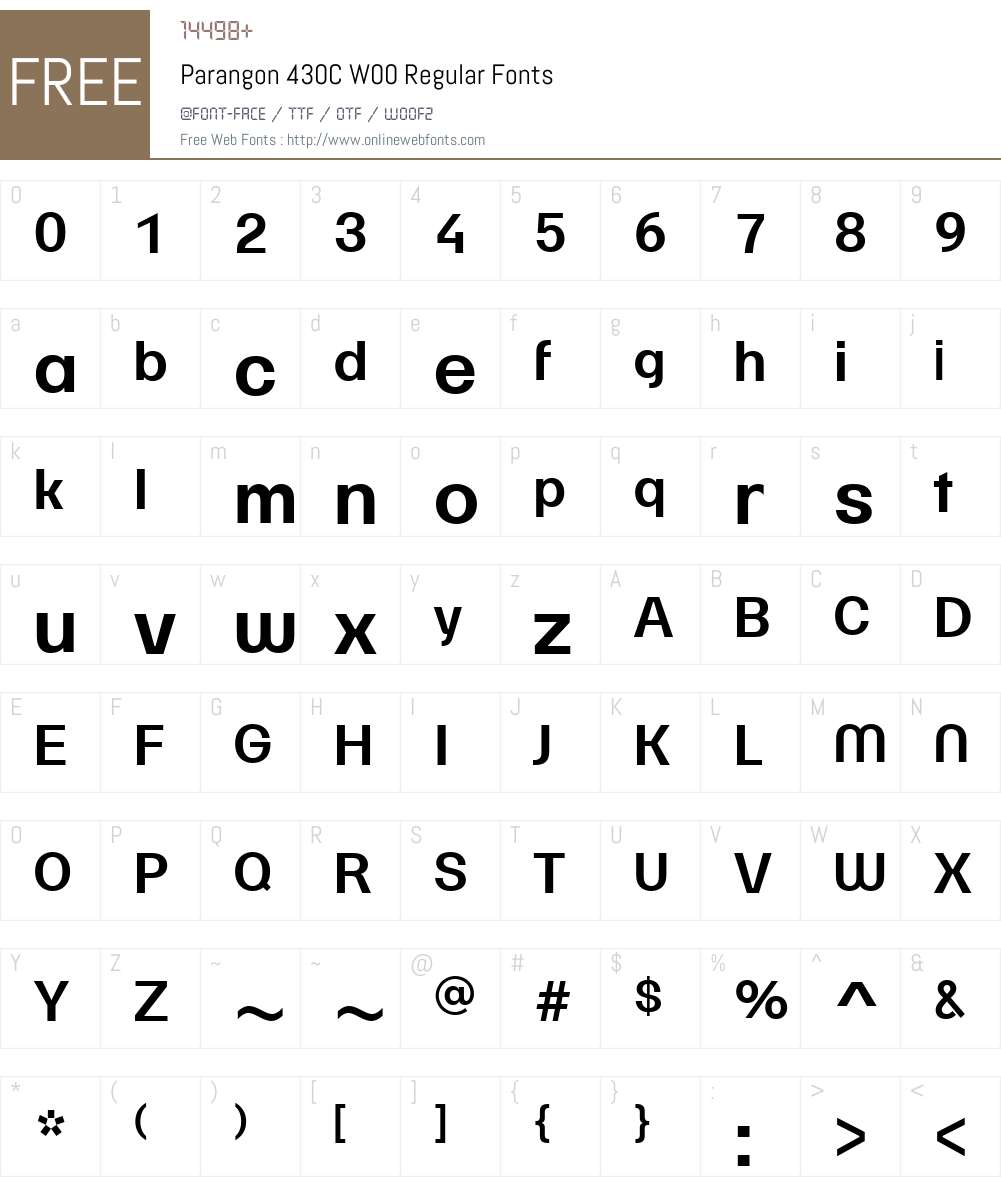 Bardi Font Screenshots