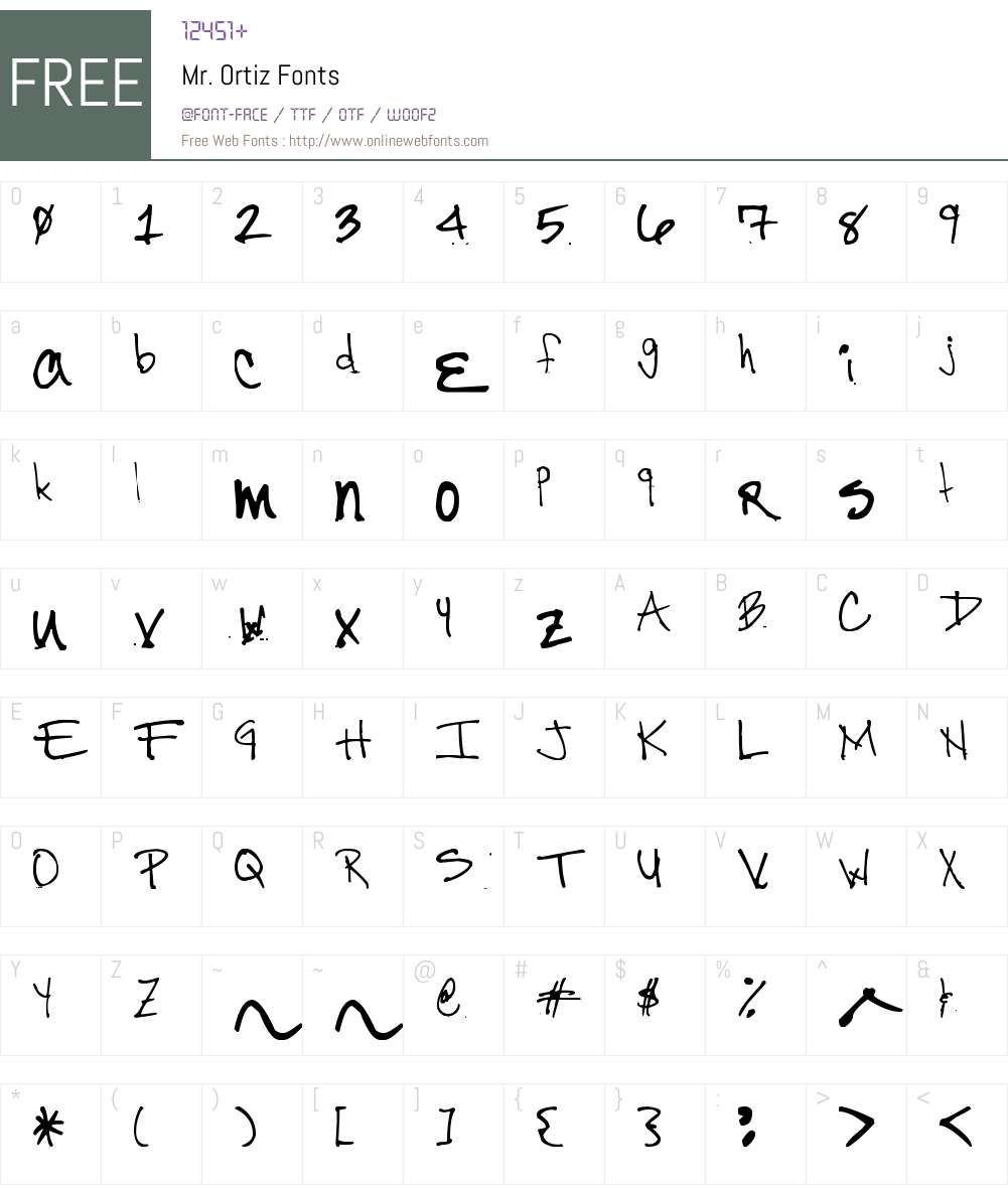 Mr. Ortiz Font Screenshots