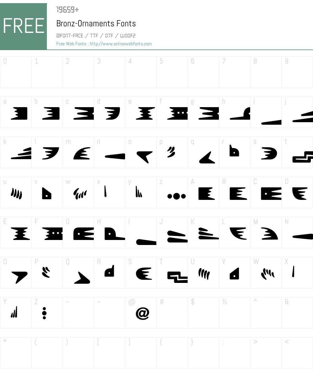 Bronz Font Screenshots