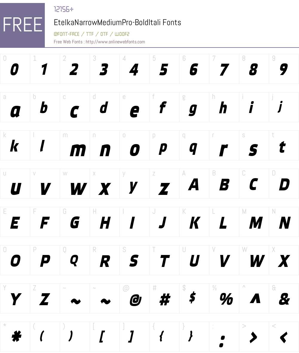 Etelka Narrow Medium Pro Font Screenshots