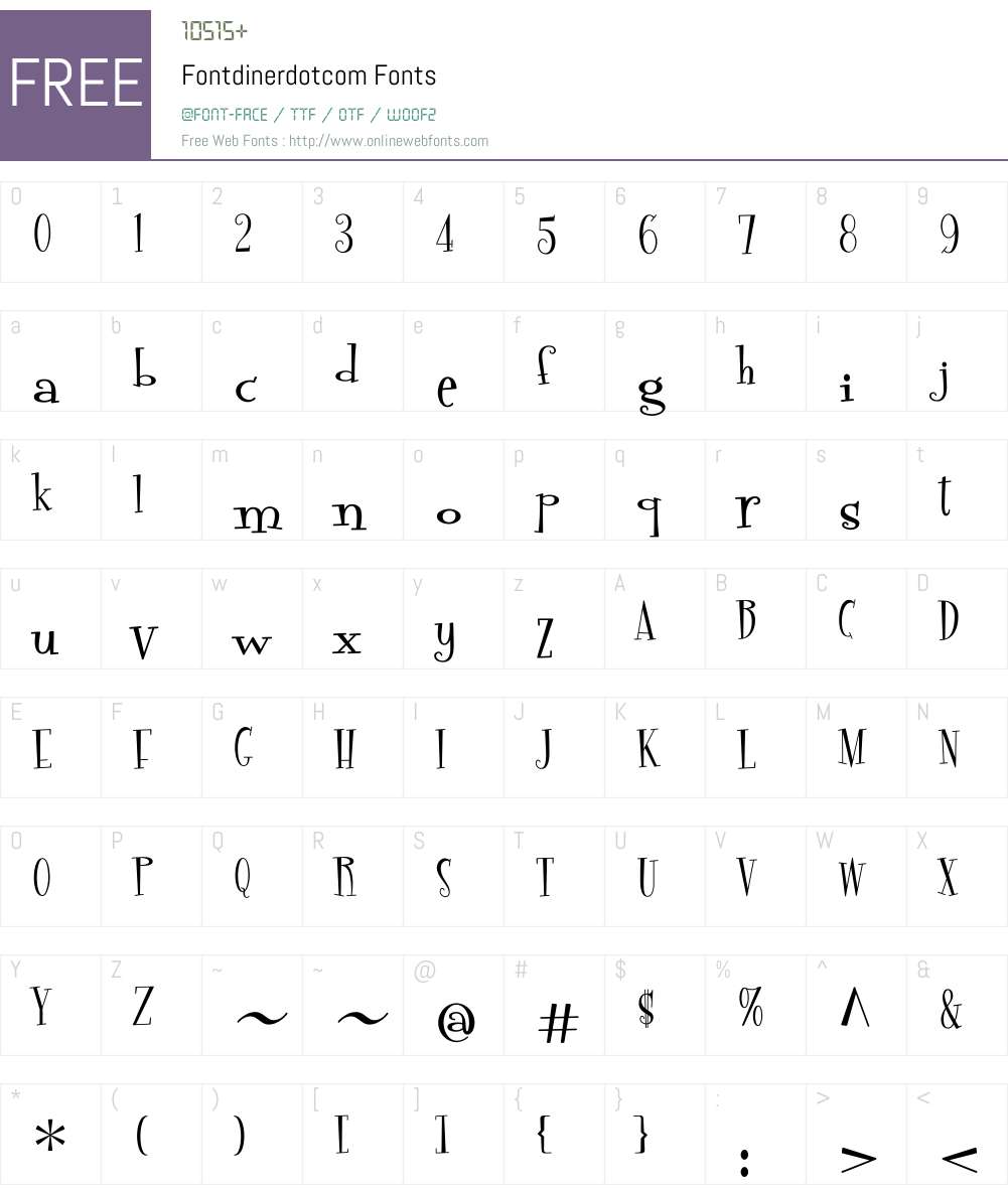 Fontdinerdotcom Font Screenshots