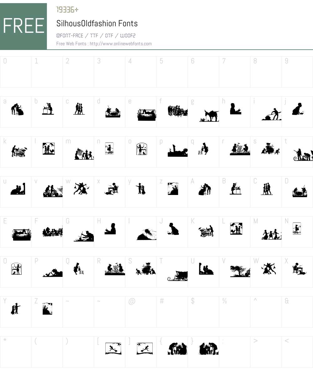SilhousOldfashion Font Screenshots