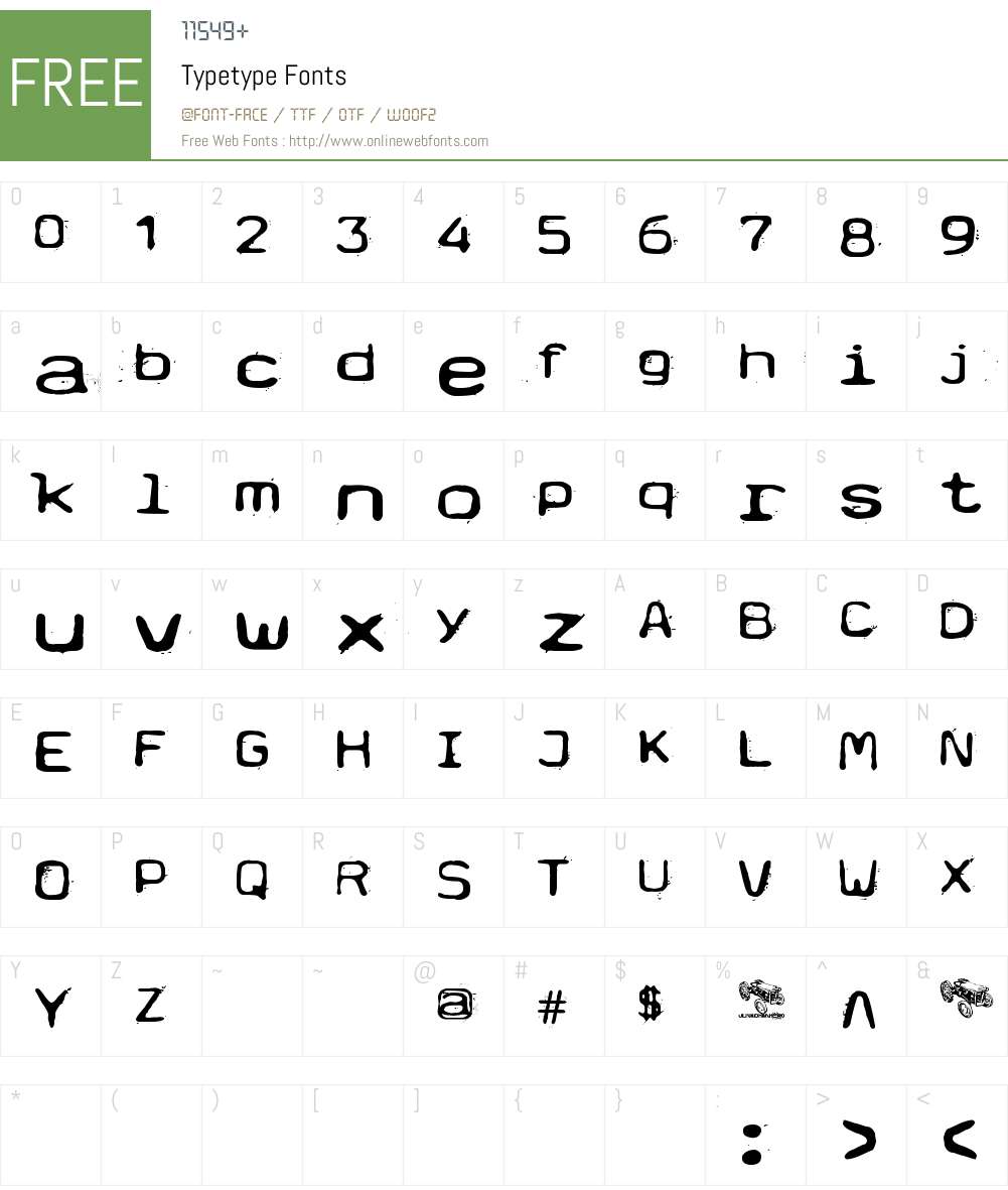 Typetype Font Screenshots