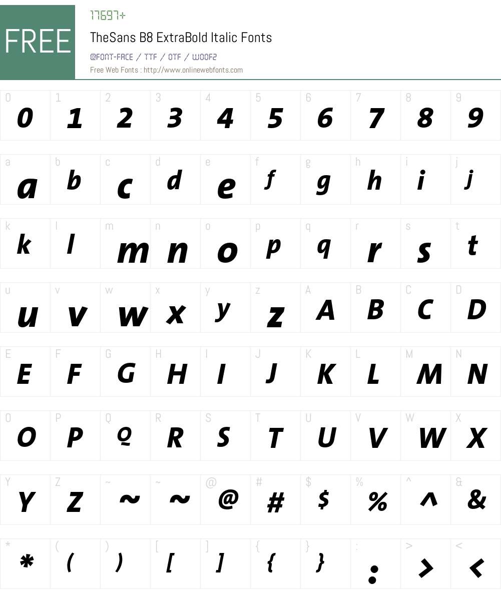 TheSans Font Screenshots