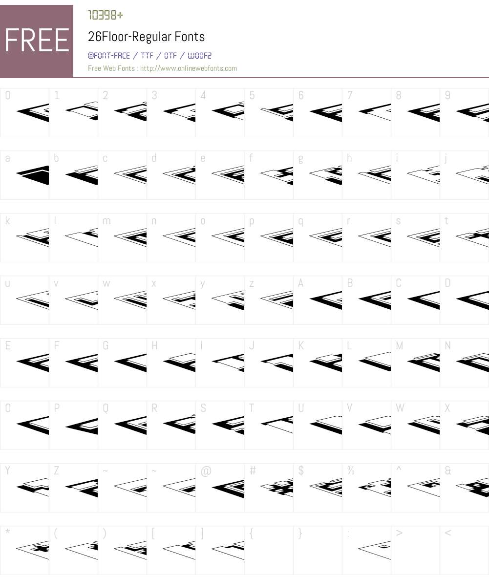 26Floor Font Screenshots