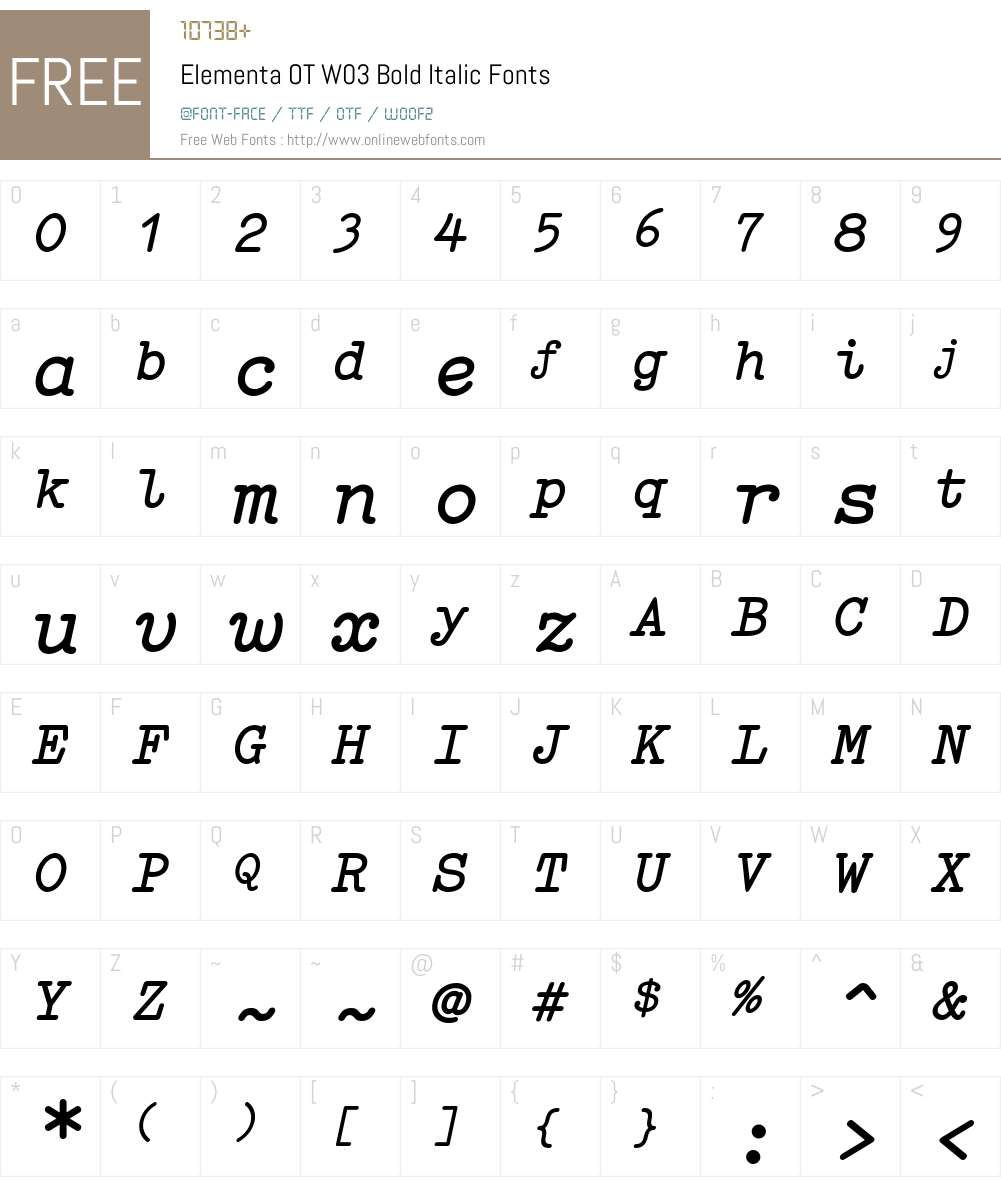 FF Elementa Font Screenshots