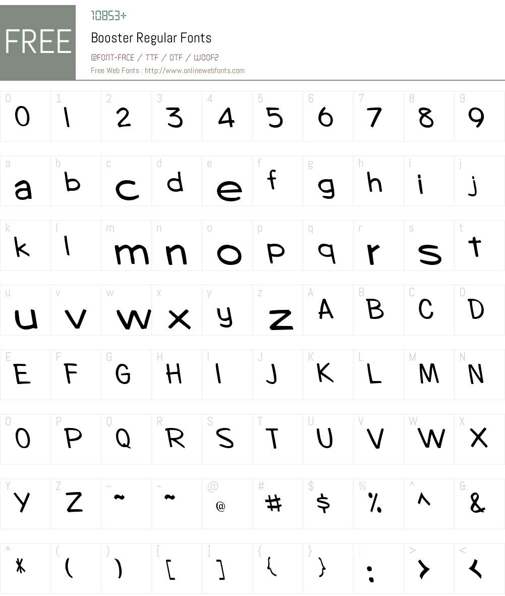 Booster Regular V2 Altsys Metamorphosis:11/13/94 Fonts Free Download ...