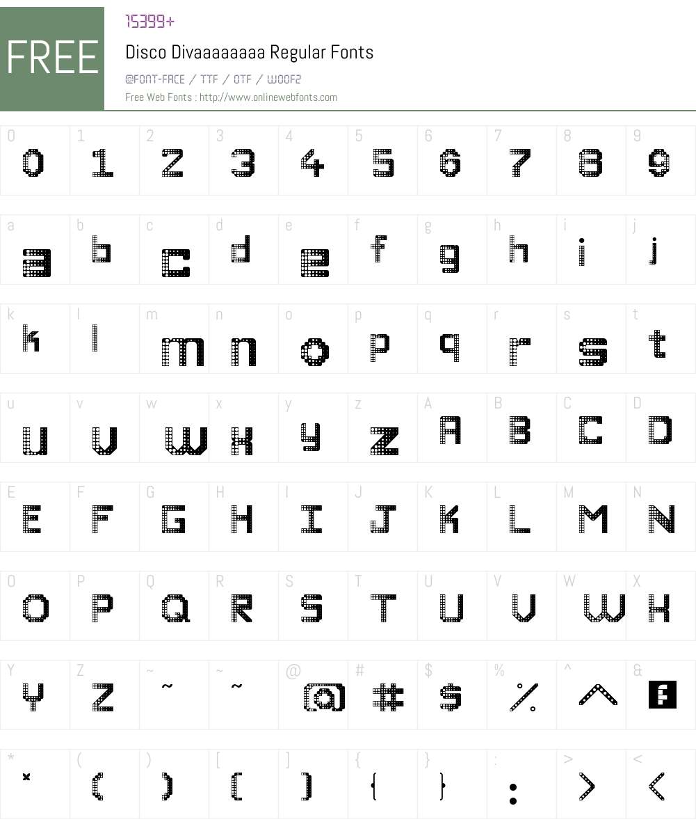 Disco Divaaaaaaaa Font Screenshots