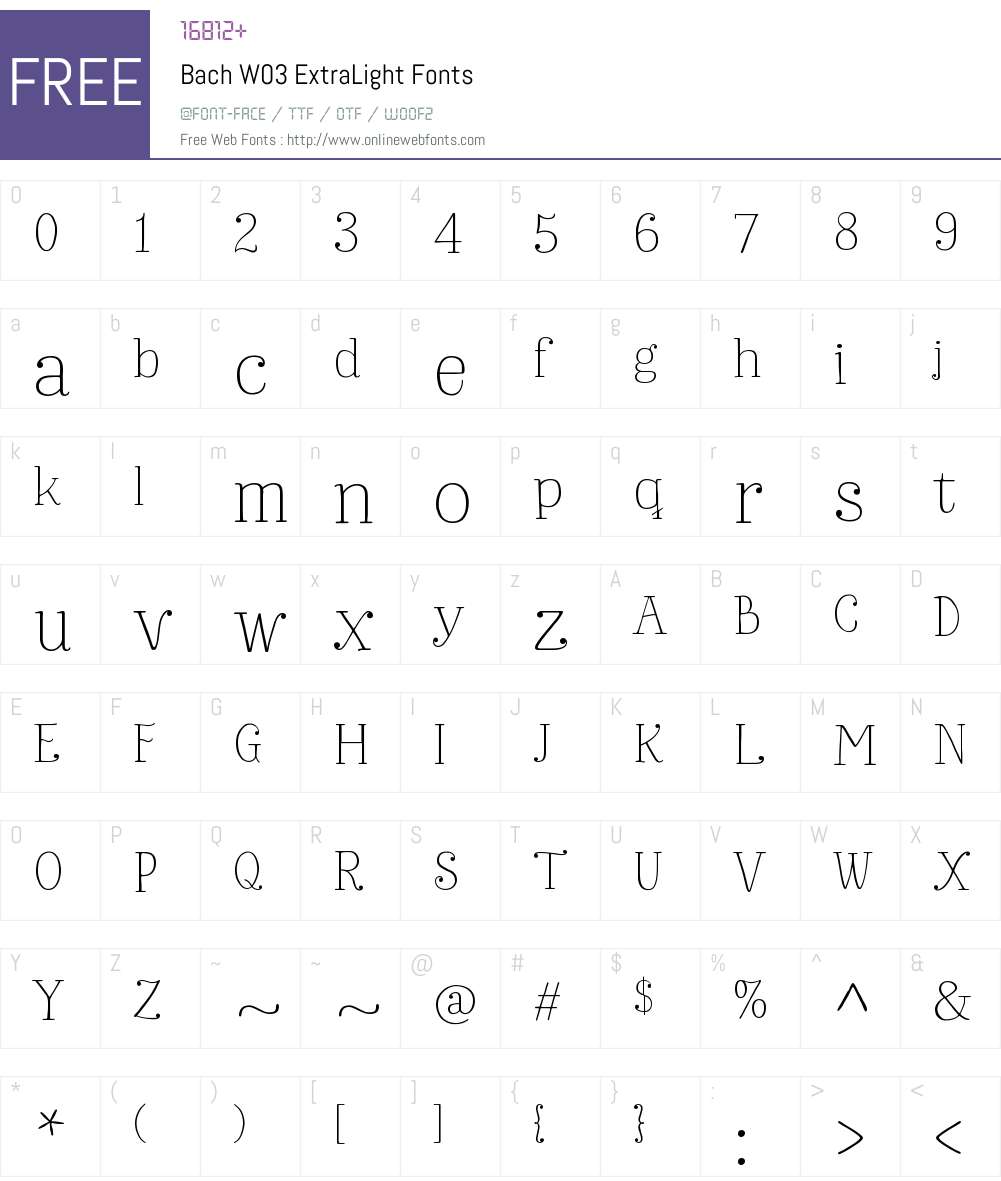 Bach Font Screenshots