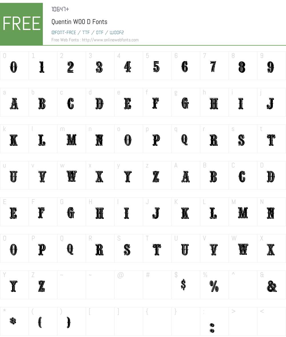 Quentin Font Screenshots