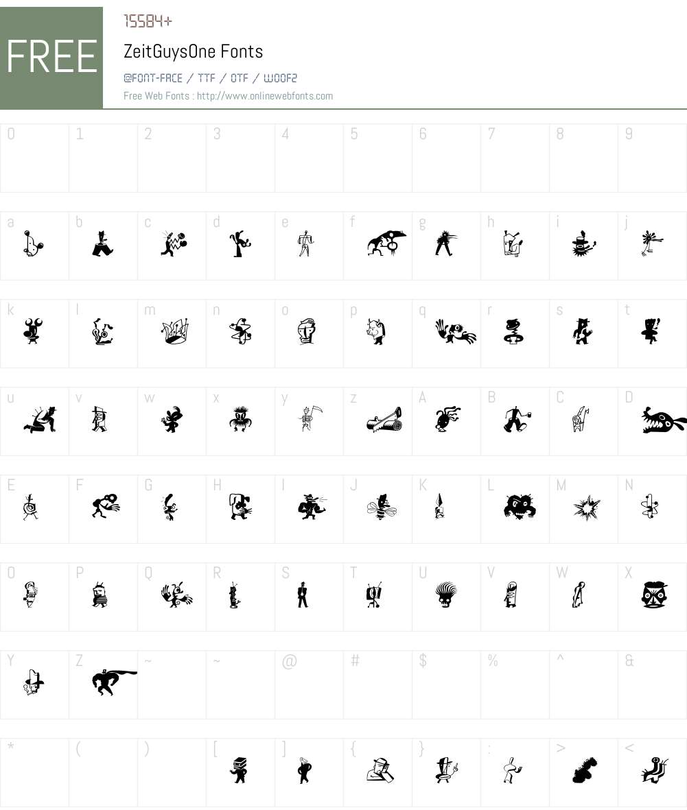 ZeitGuys Font Screenshots