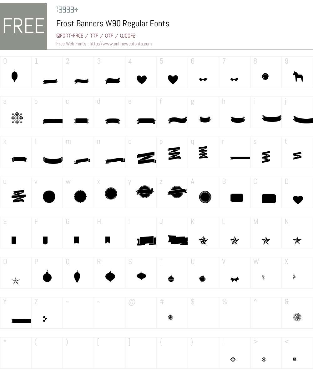 Frost Font Screenshots