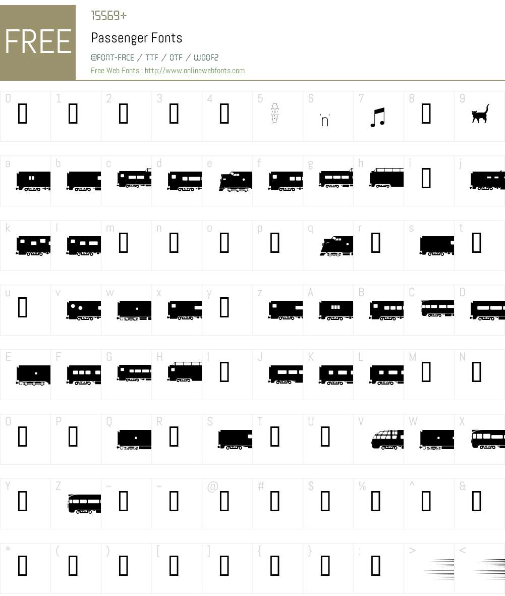 Passenger Font Screenshots