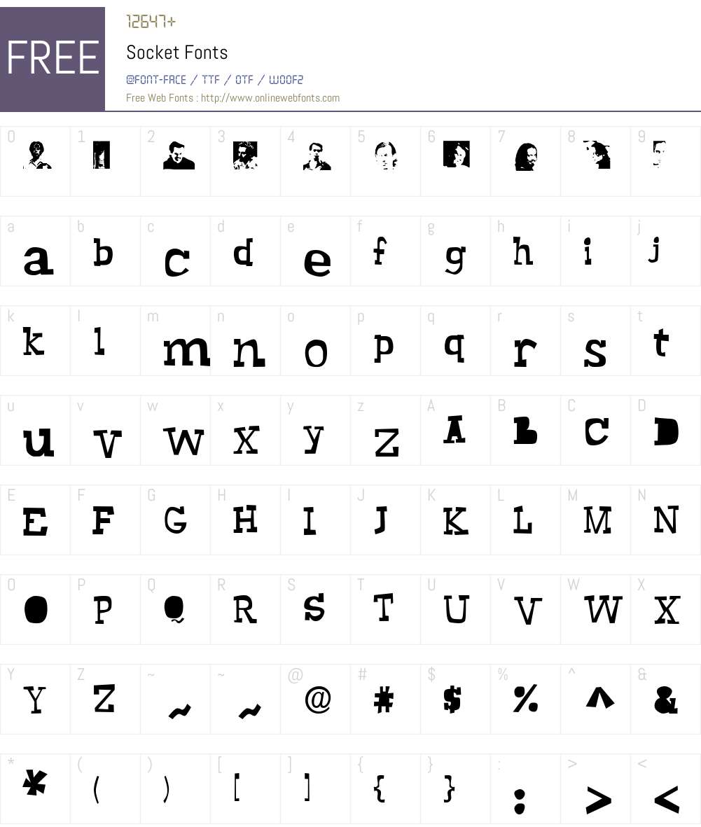 Socket Font Screenshots