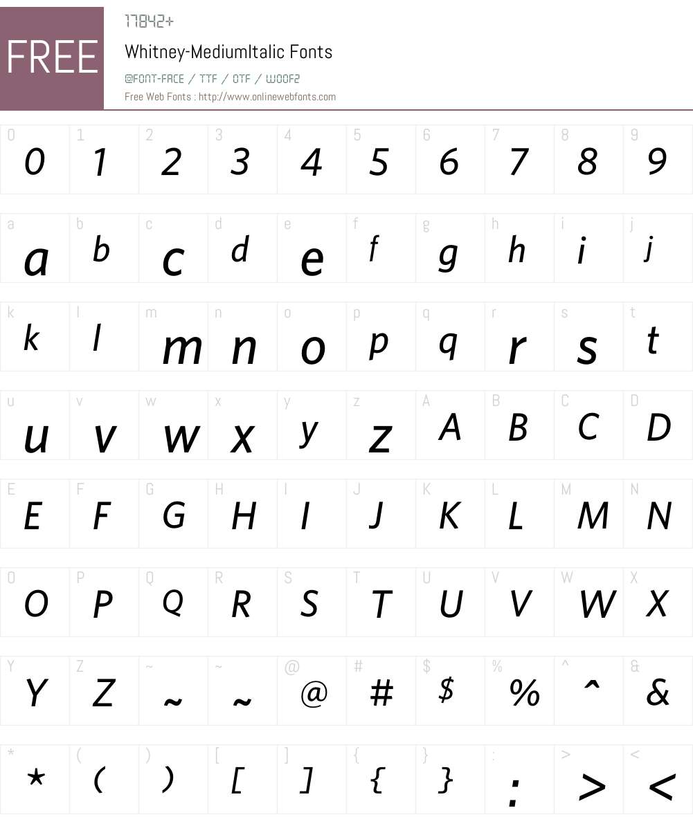 whitney webfont whitney webfont