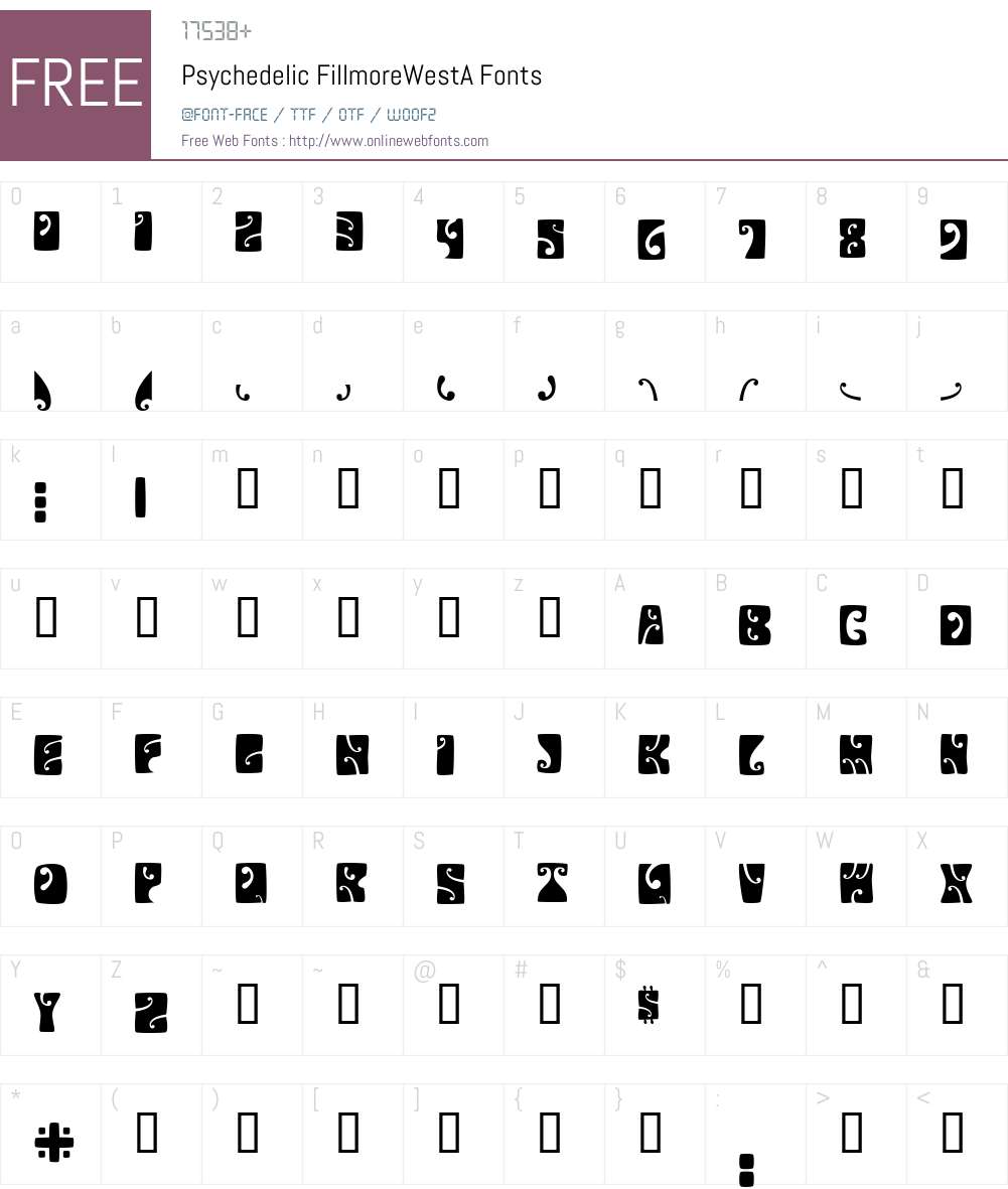 Psychedelic Font Screenshots