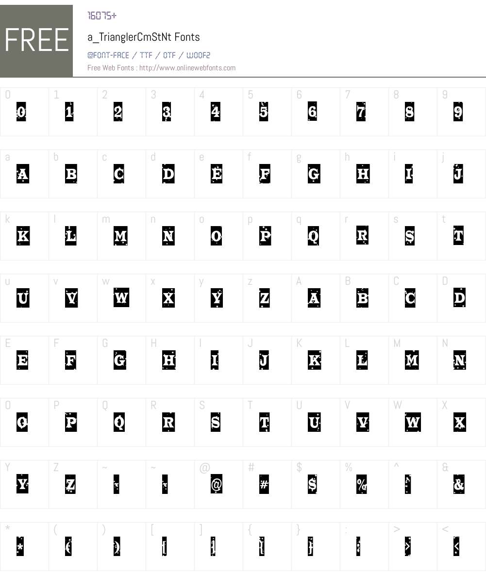 a_TrianglerCmStNt Font Screenshots