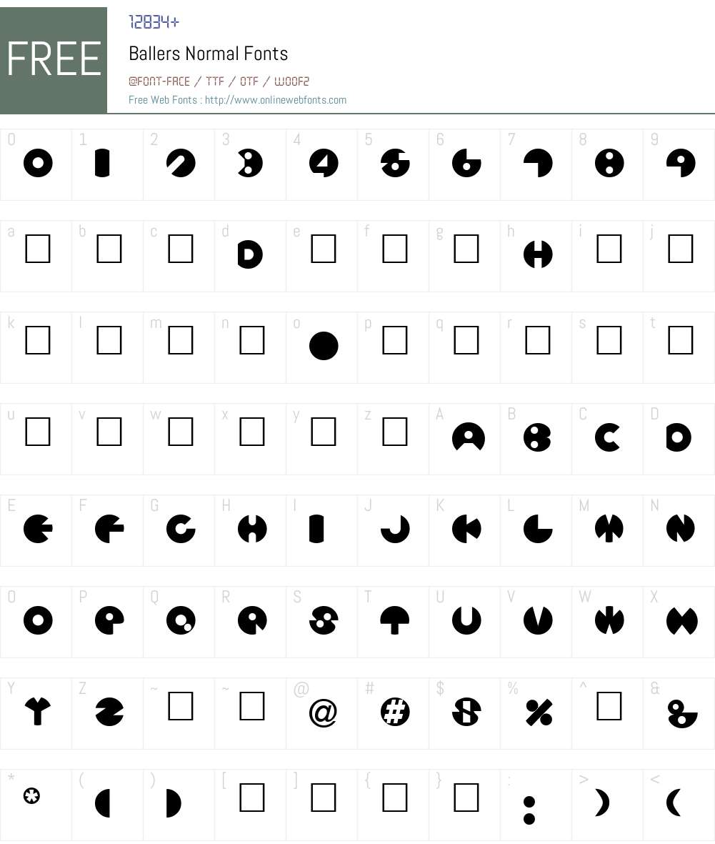 Ballers Font Screenshots