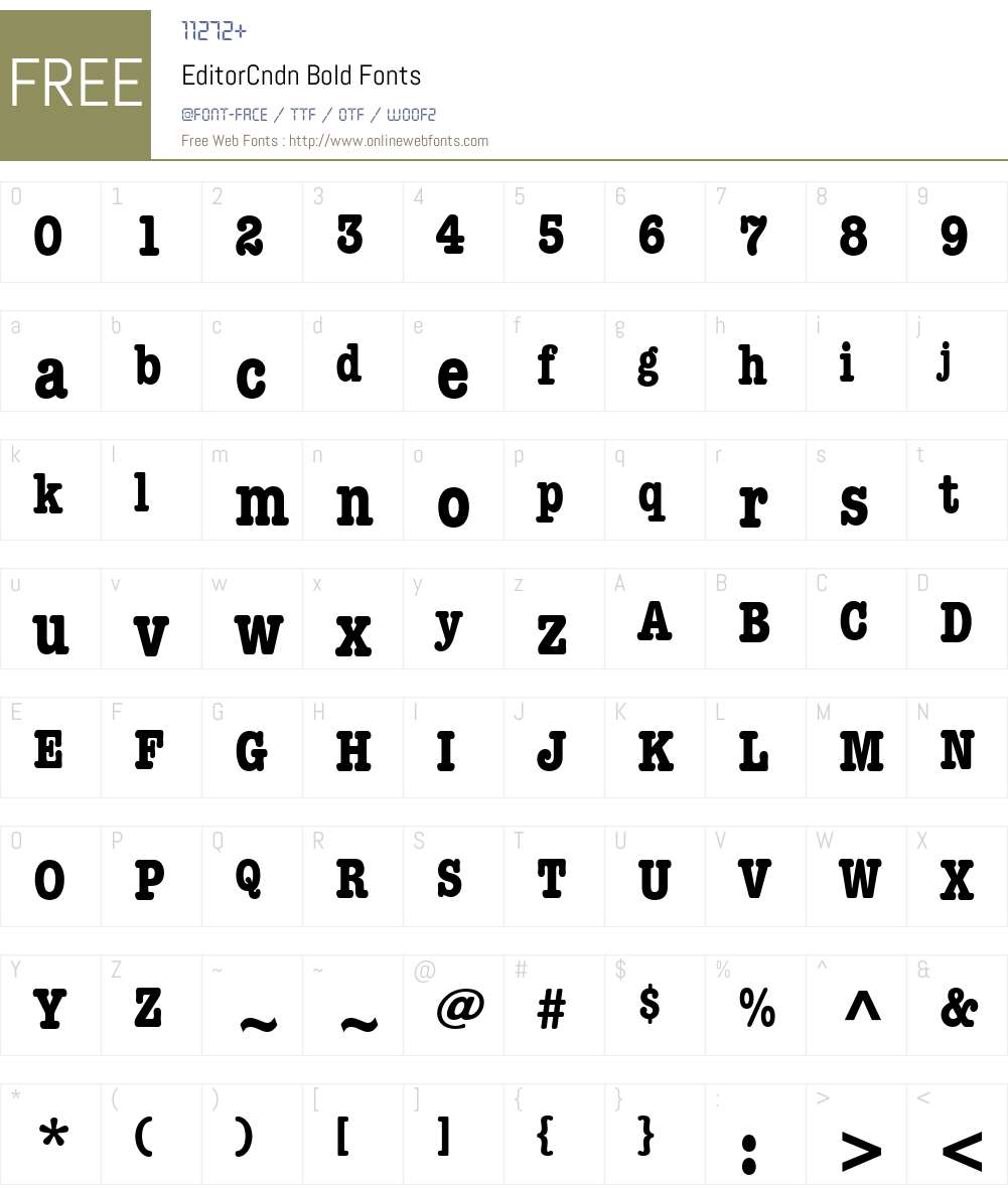 EditorCndn Font Screenshots