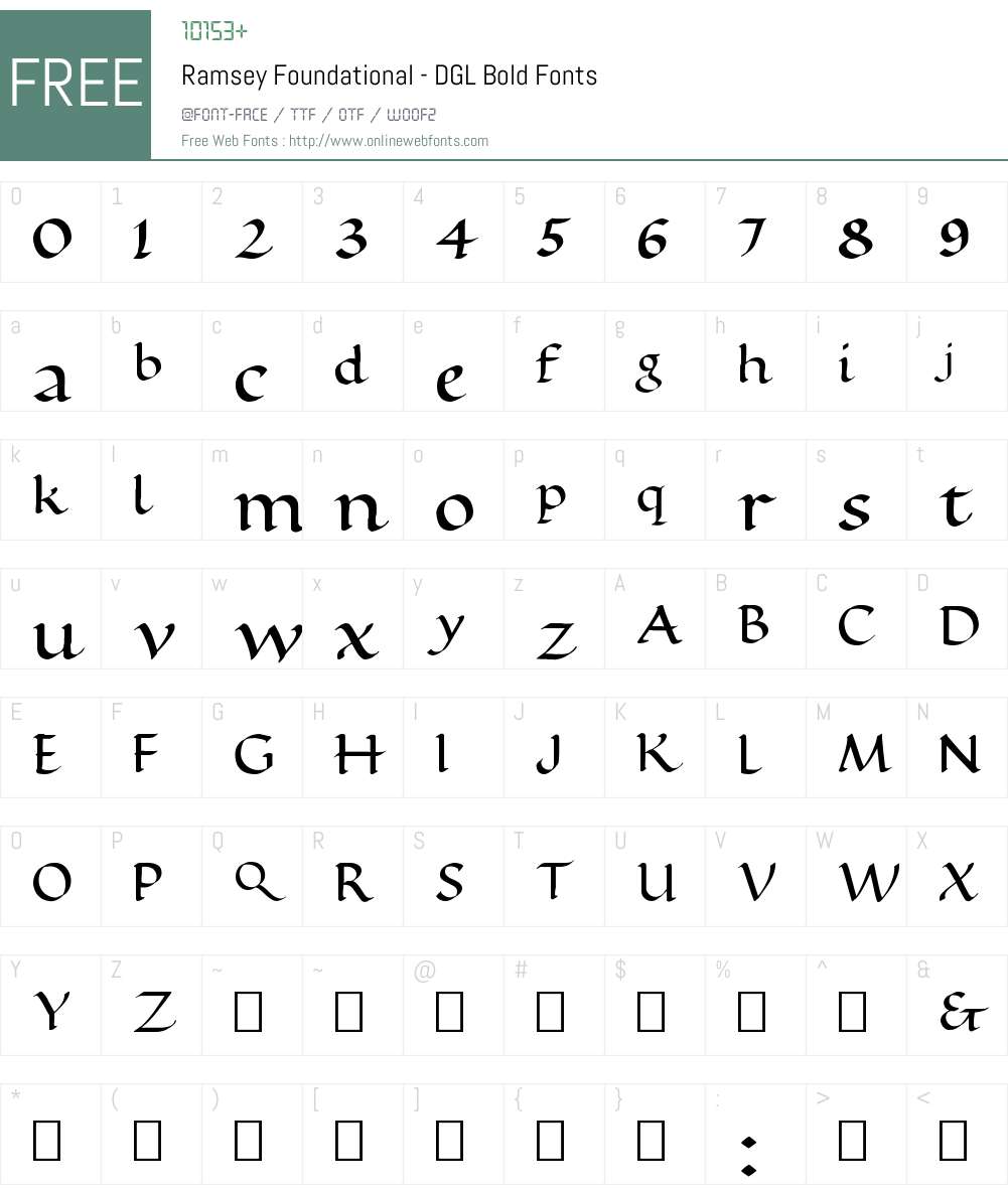 Ramsey Foundational - DGL Font Screenshots