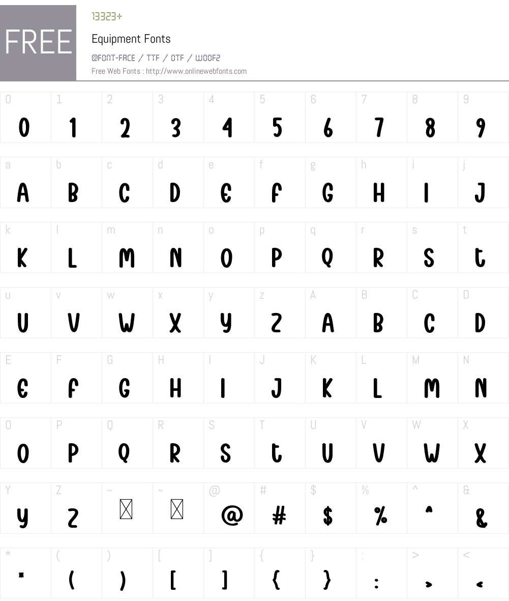 Equipment 1.001;Fontself Maker 3.5.8 Fonts Free Download ...