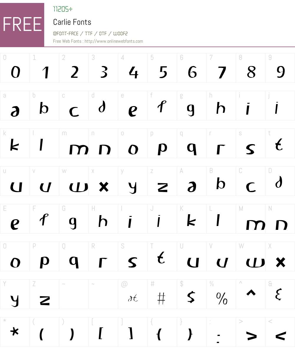 Carlie Font Screenshots
