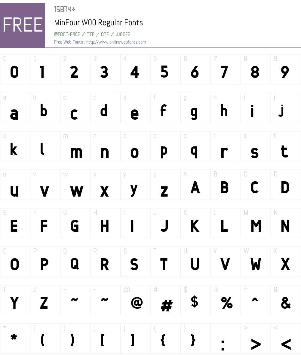 Min Font Screenshots