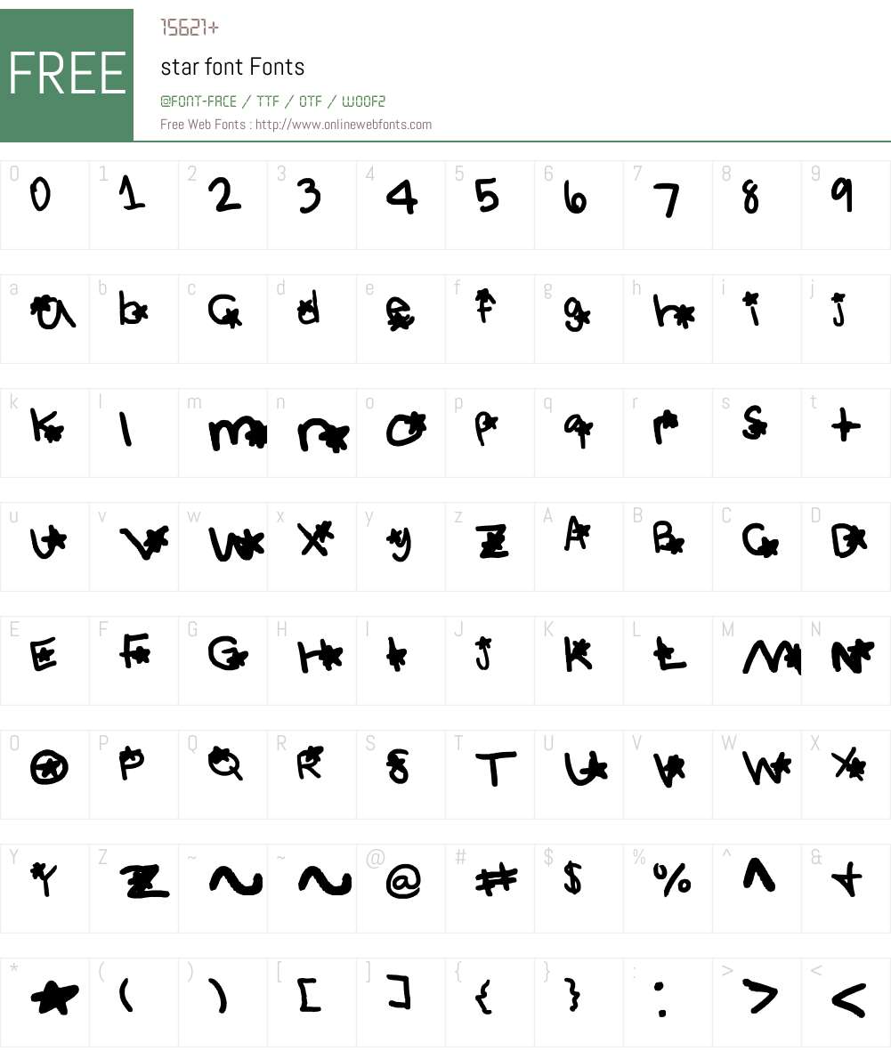star font Font Screenshots