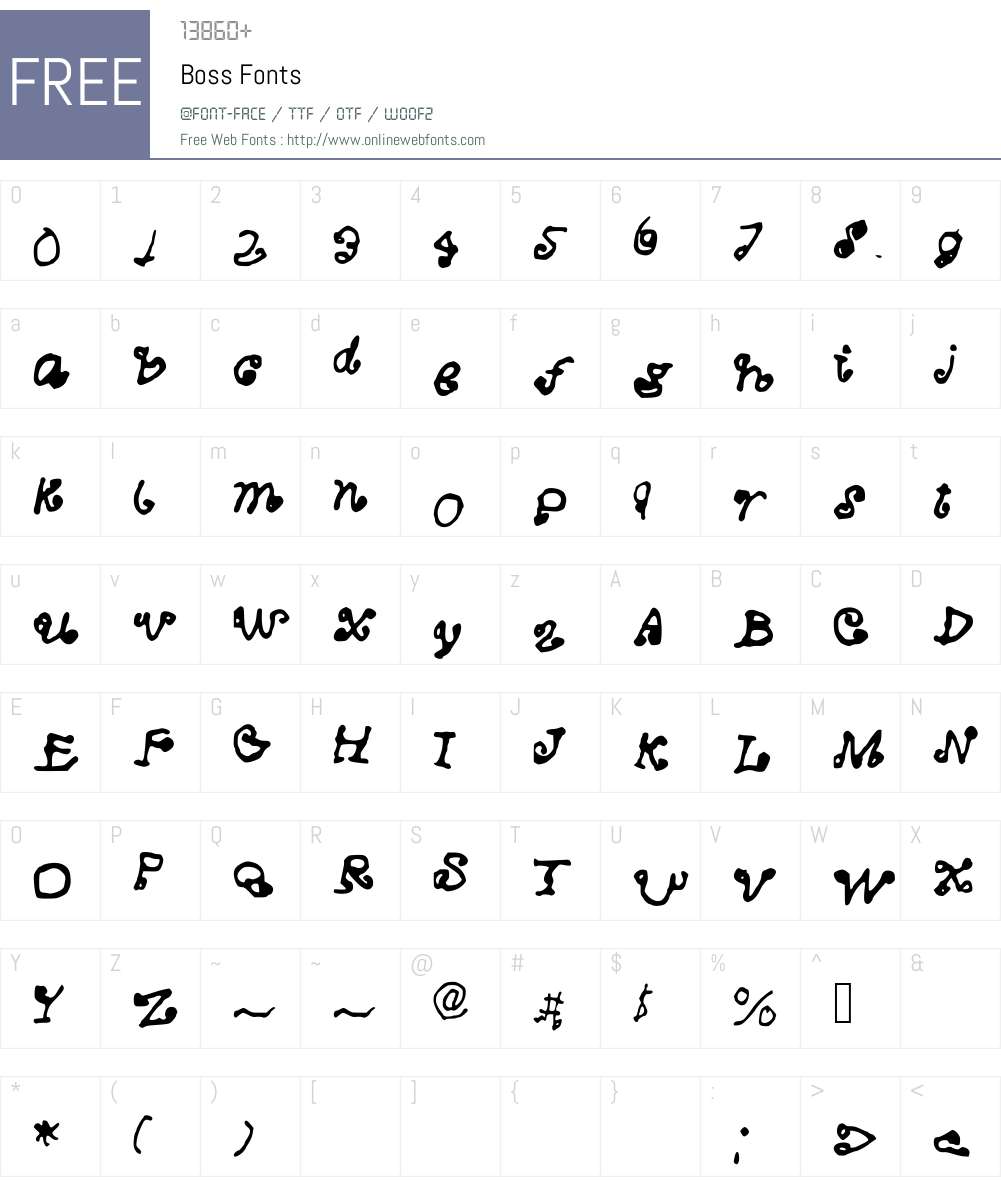 Boss Font Screenshots