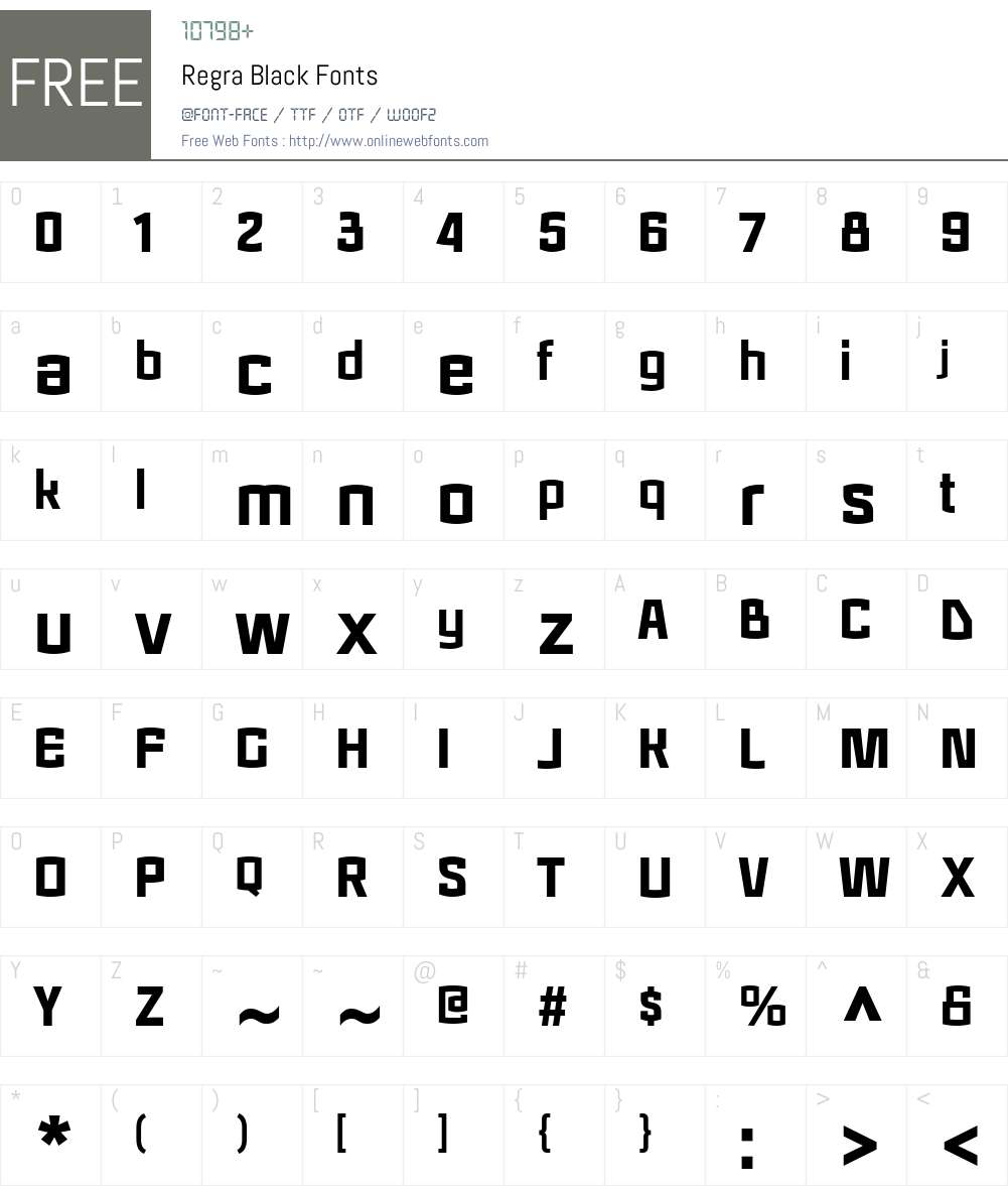 Regra Black Font Screenshots