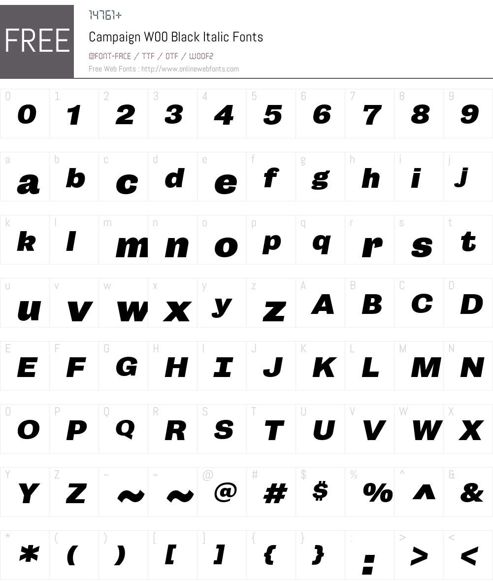Campaign Grotesk Font Screenshots