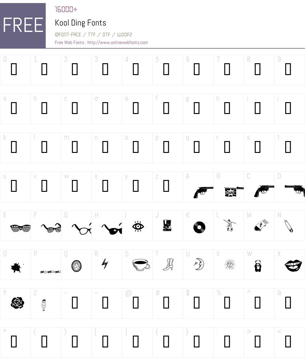 Kool Ding Font Screenshots