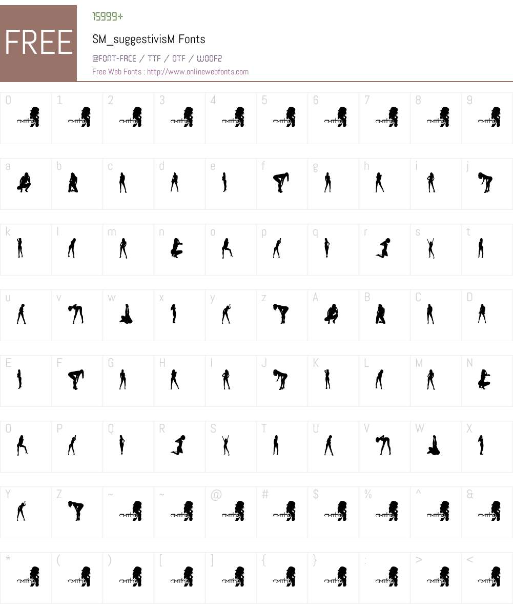 SM_suggestivisM Font Screenshots