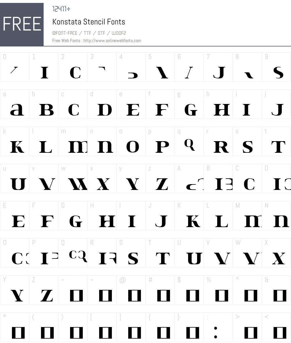 Konstata Font Screenshots