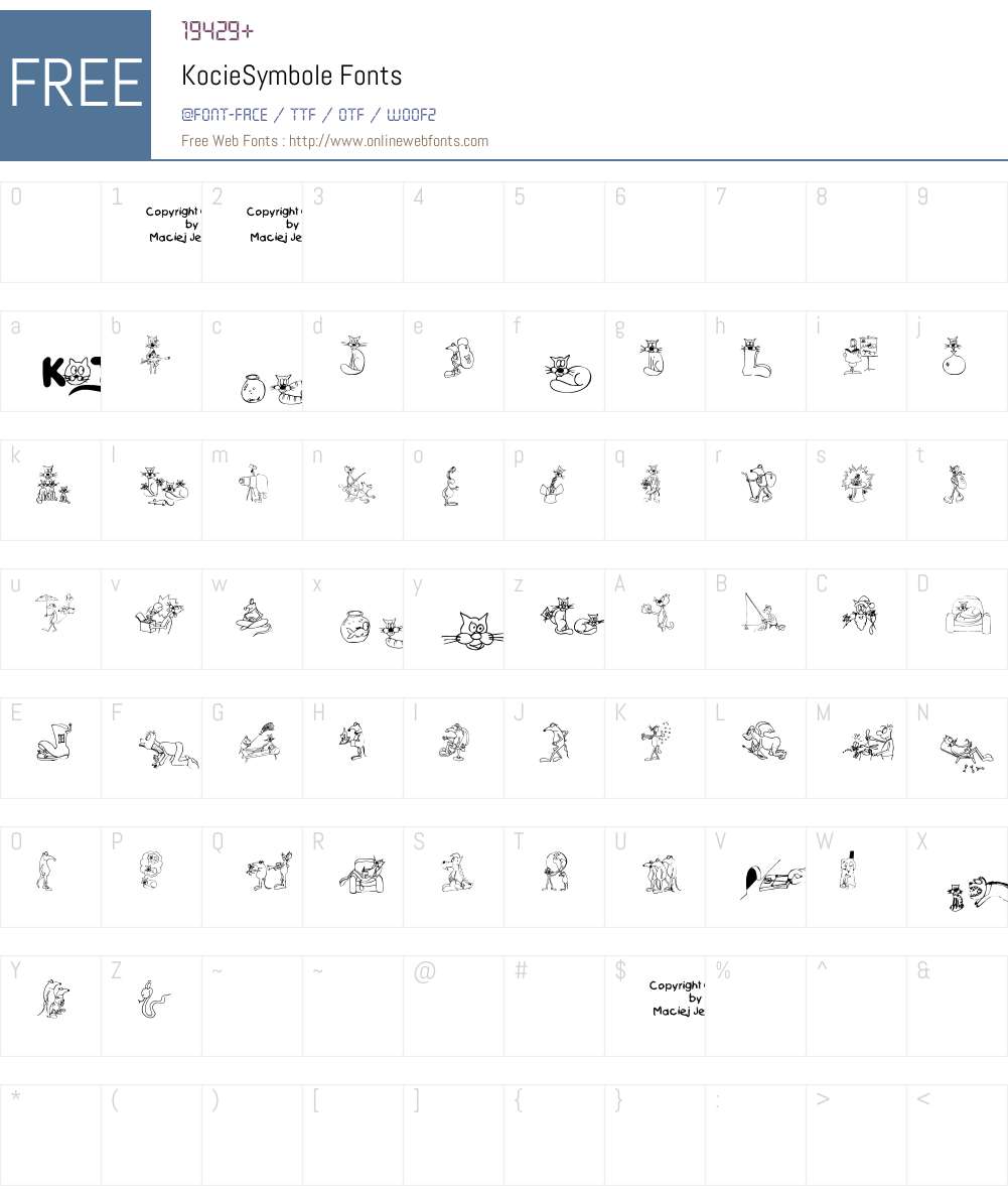 Koty Font Screenshots