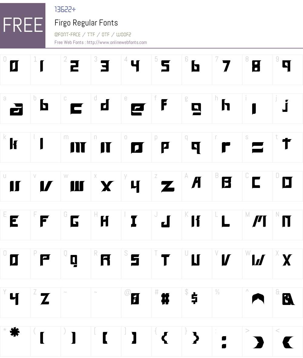 Firgo Font Screenshots