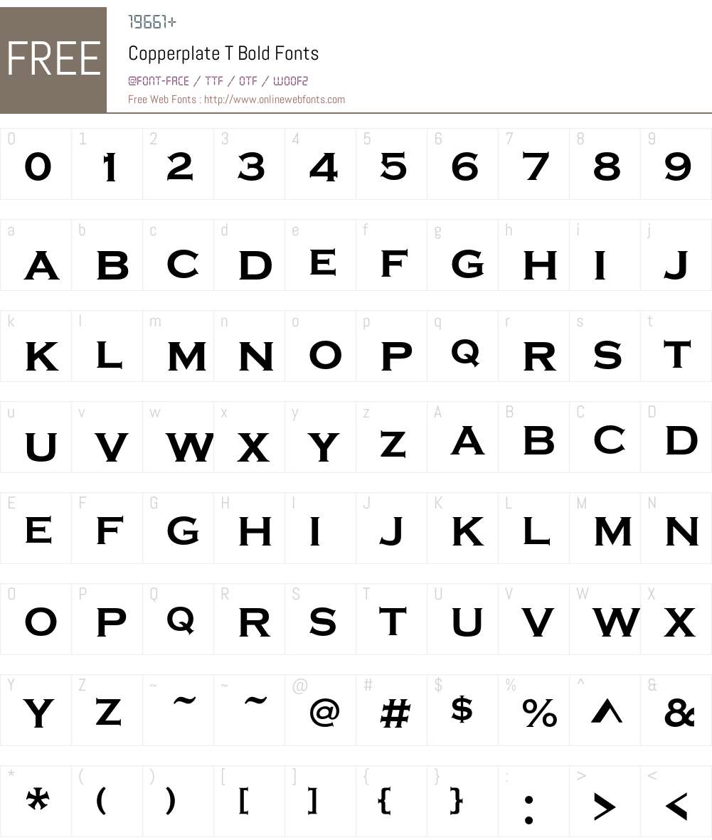 CoppeTBol Font Screenshots