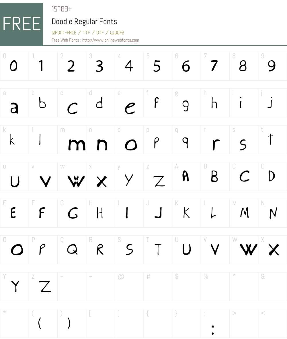 Doodle Regular Fonts Free Download