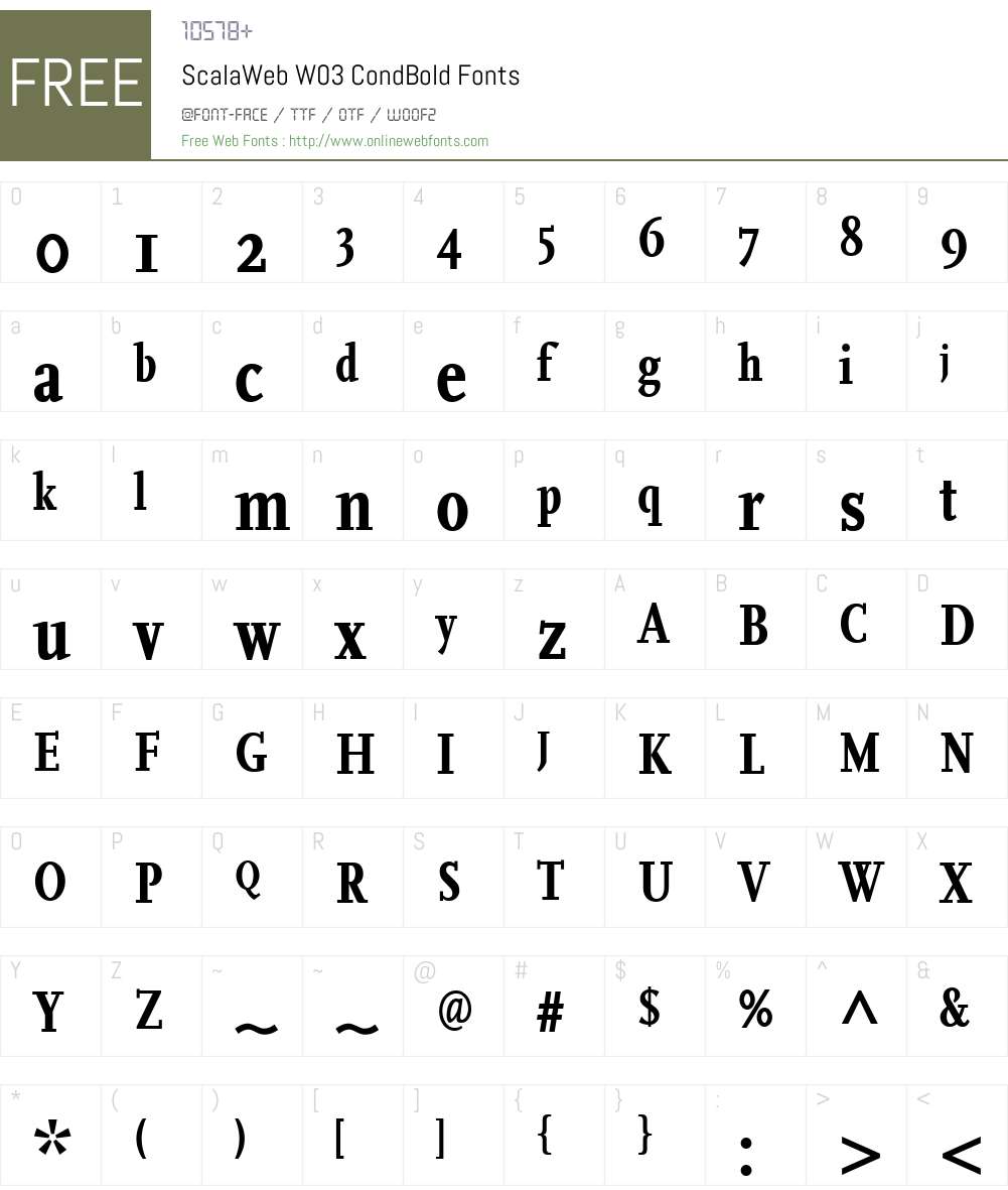 FF Scala Font Screenshots